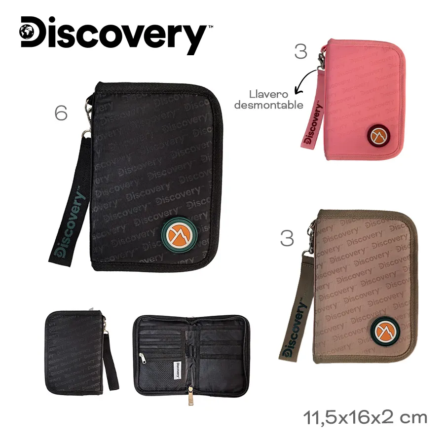 Billetera Discovery Negro 28249