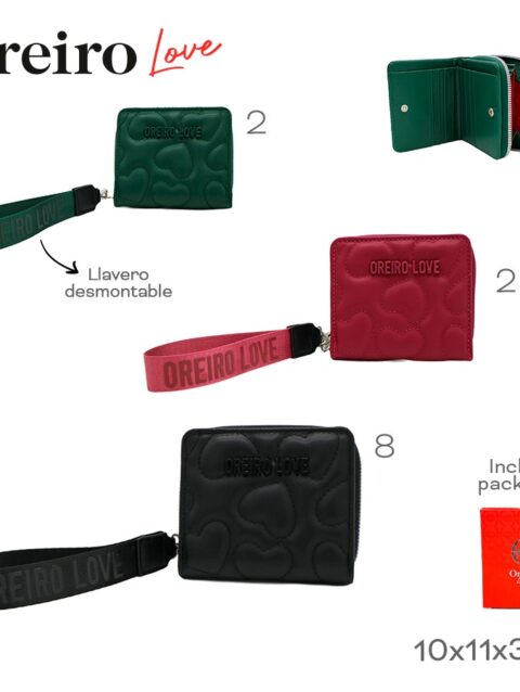 Billetera Oreiro Love Varios Colores 28308