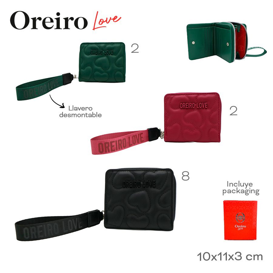 Billetera Oreiro Love Varios Colores 28308