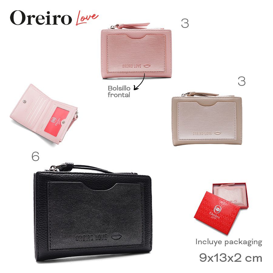 Billetera Oreiro Love Negro 28593