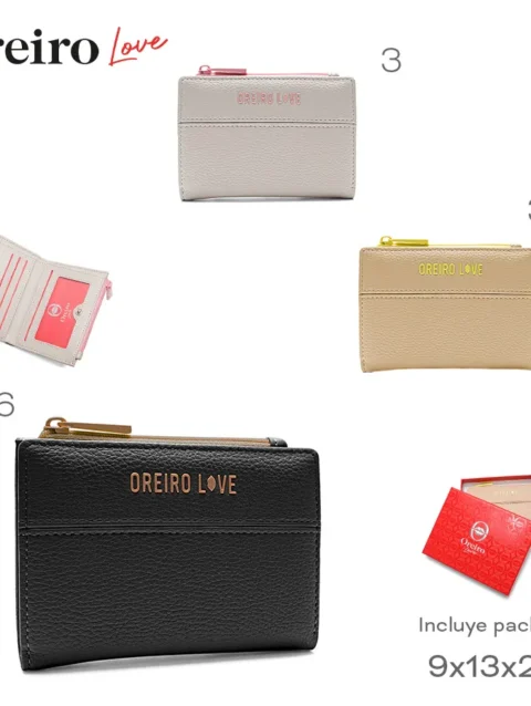Billetera Oreiro Love Varios Colores 28596