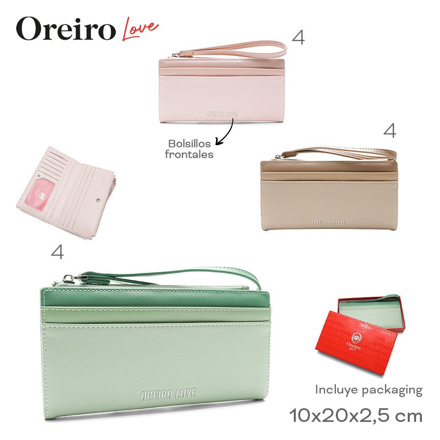 Billetera Oreiro Love Varios Colores 28599