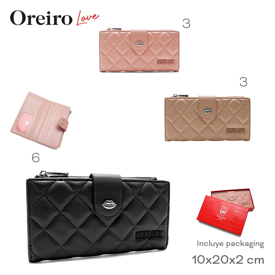 Billetera Oreiro Love Negro 28600