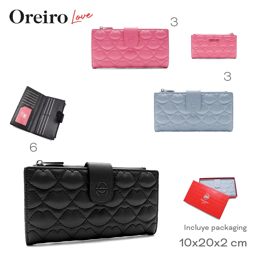 Billetera Oreiro Love Varios Colores 28601