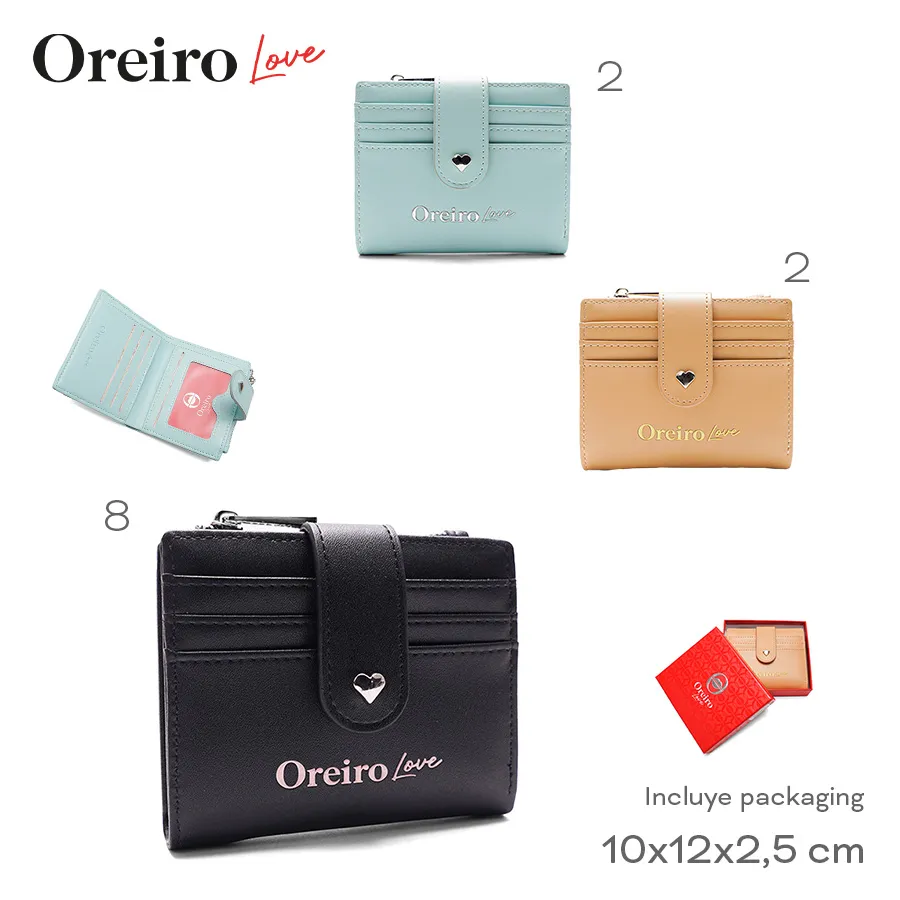 Billetera Oreiro Love Varios Colores 28605