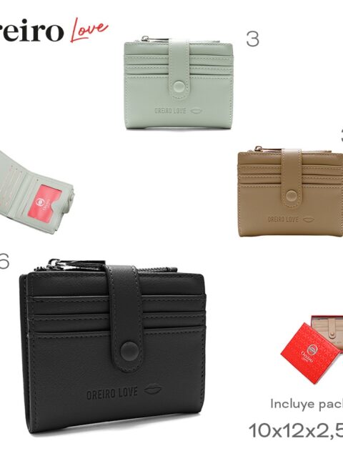 Billetera Oreiro Love Varios Colores 28606