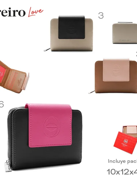 Billetera Oreiro Love Varios Colores 28740