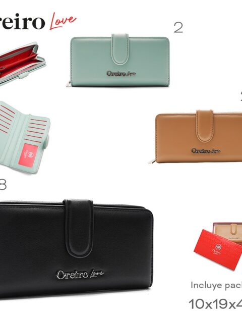 Billetera Oreiro Love Negro 28741