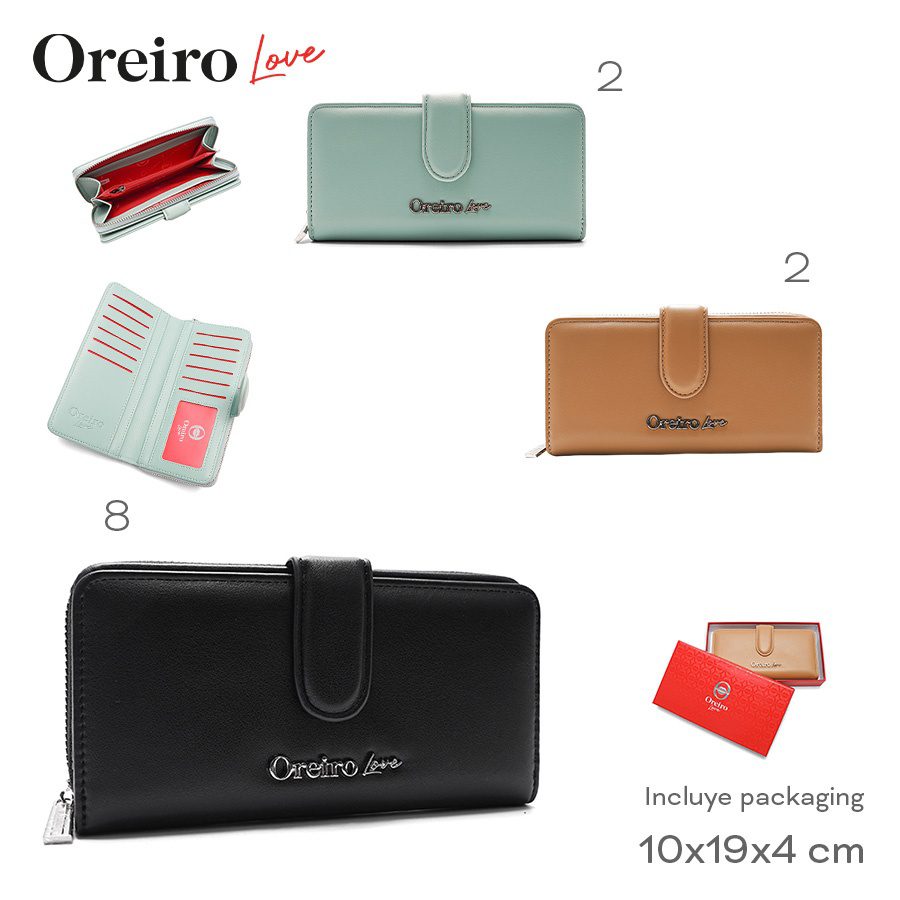 Billetera Oreiro Love Negro 28741