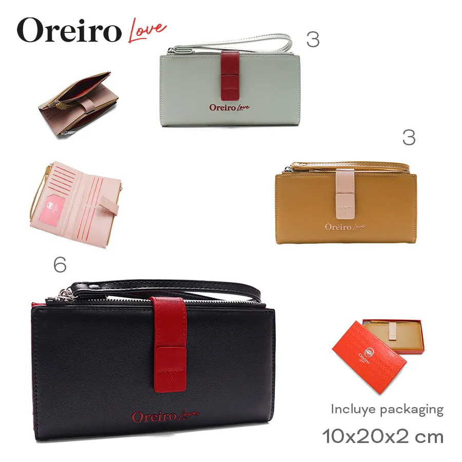 Billetera Con Tarjetero Las Oreiro Varios Colores 28743