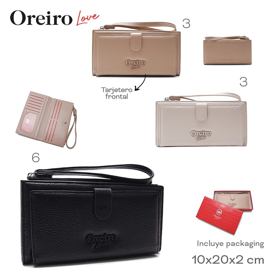 Billetera Oreiro Love Negro 28744