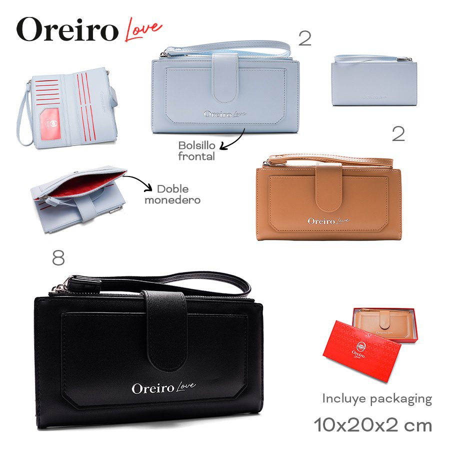 Billetera Oreiro Love Negro 28747