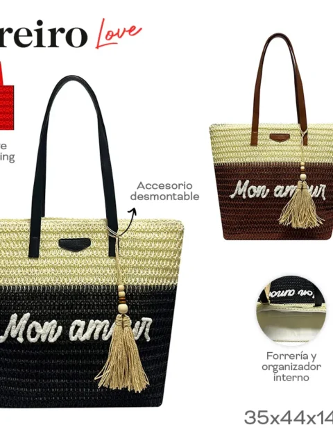 Beach Bag Oreiro Love Varios Colores 28873