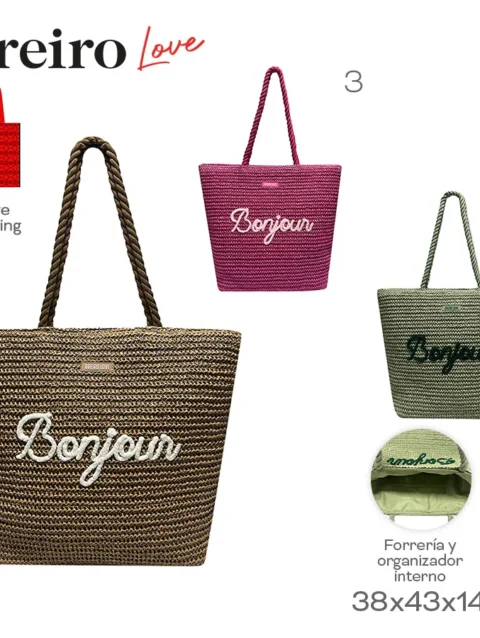 Beach Bag Oreiro Love Varios Colores 28878