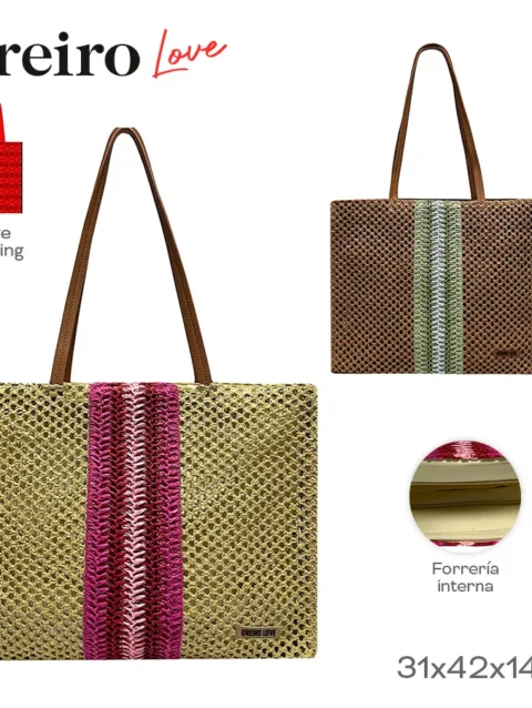 Beach Bag Oreiro Love Varios Colores 28882
