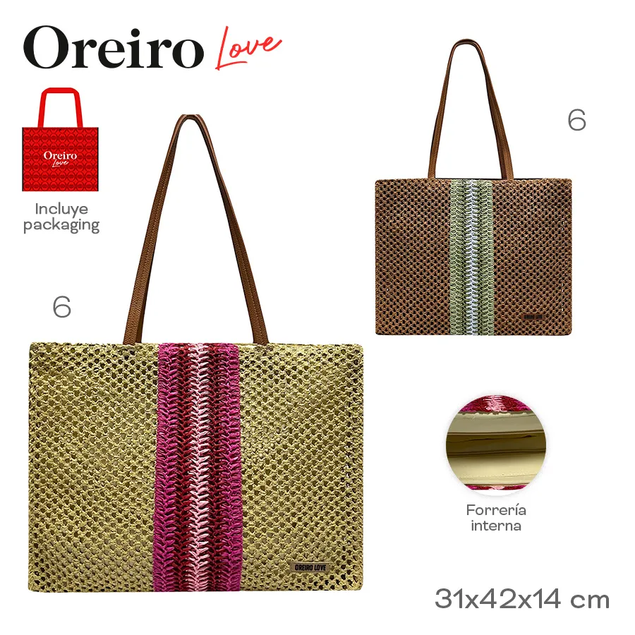 Beach Bag Oreiro Love Varios Colores 28882