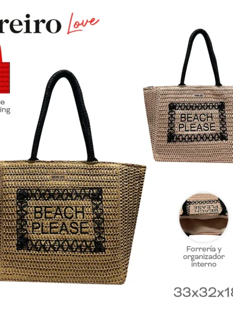 Beach Bag Oreiro Love Varios Colores 28887