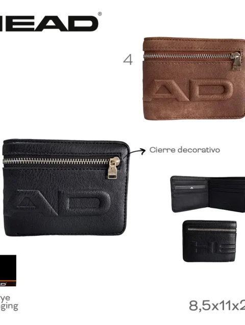 Billetera Head Negro 28913