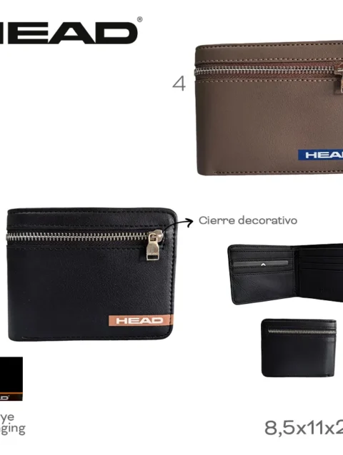Billetera Head Negro 28919