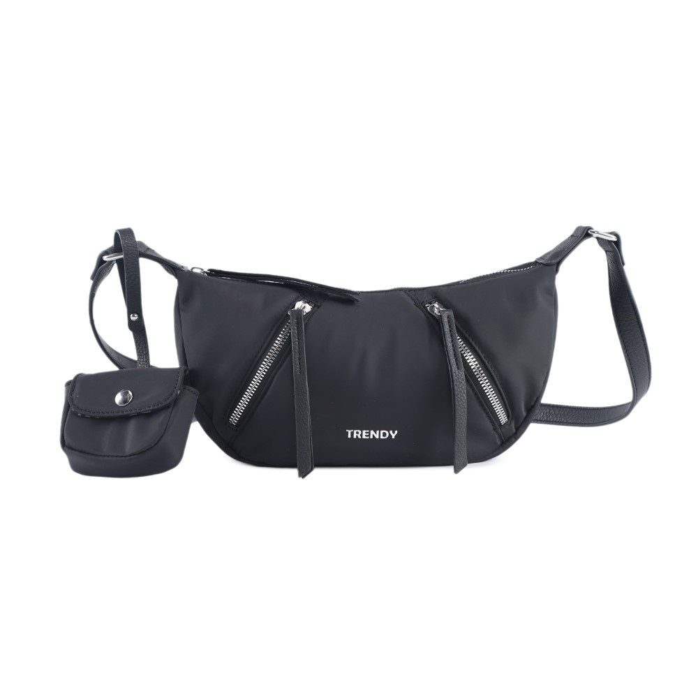 Bandolera Con Monedero Trendy Negro 29163 - Imagen 2
