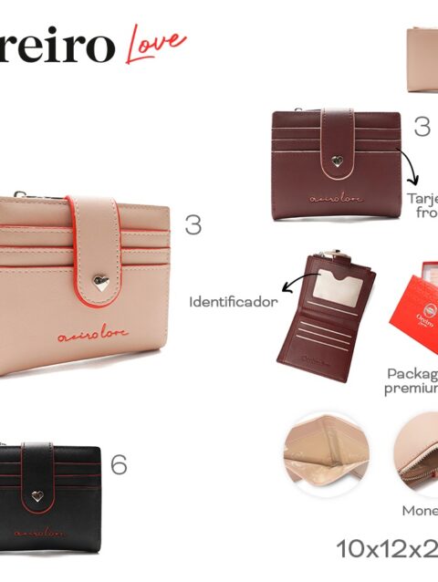 Billetera Oreiro Love Varios Colores 29359