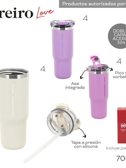 Vaso Termico Oreiro Varios Colores 30510