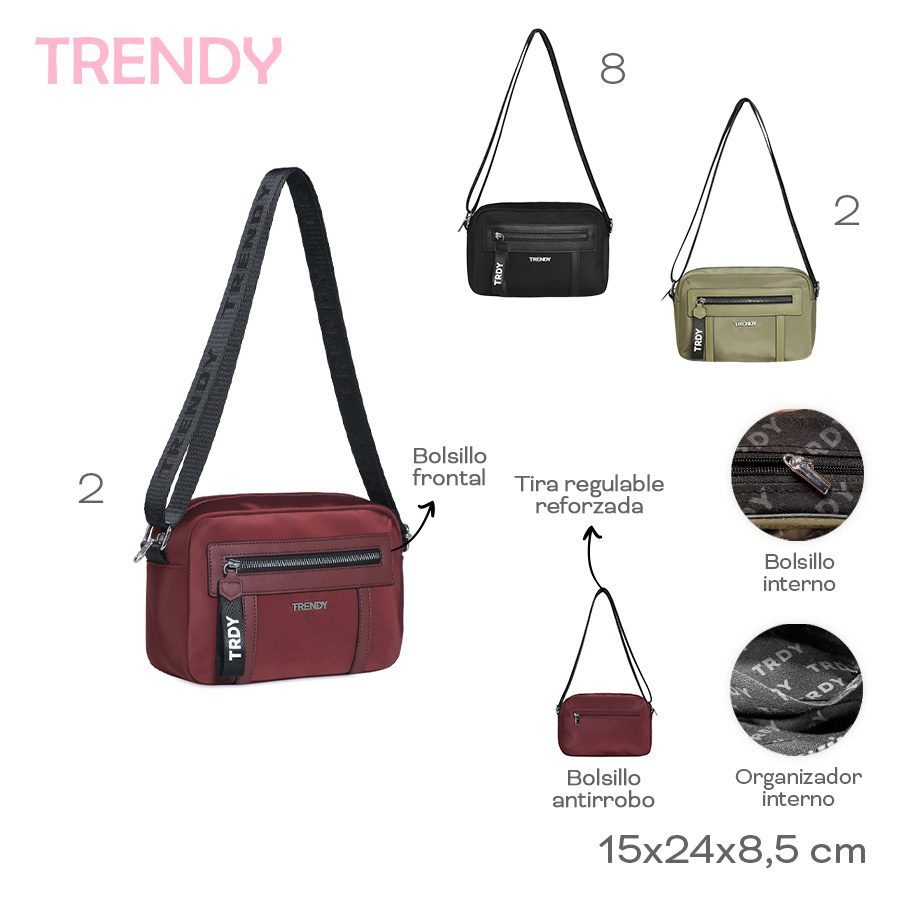 Bandolera Trendy Negro 31050