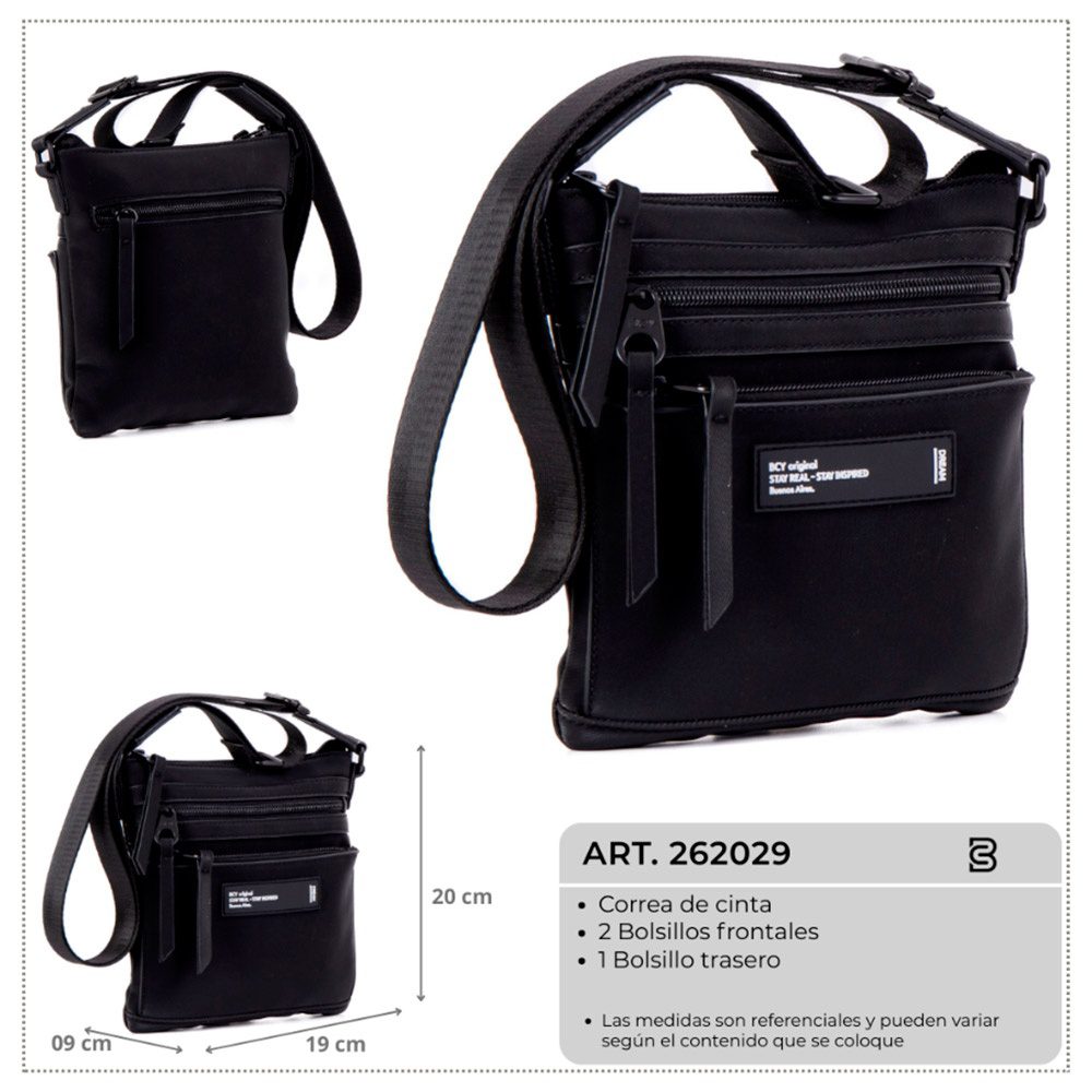 Bandolera Bagcherry Negro 262029 - Imagen 2