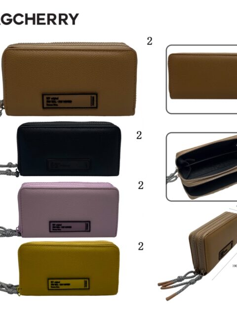 Billetera Doble Cierre Bagcherry Varios Colores 267050