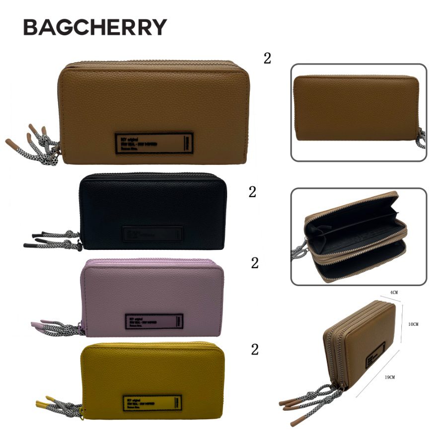 Billetera Doble Cierre Bagcherry Varios Colores 267050