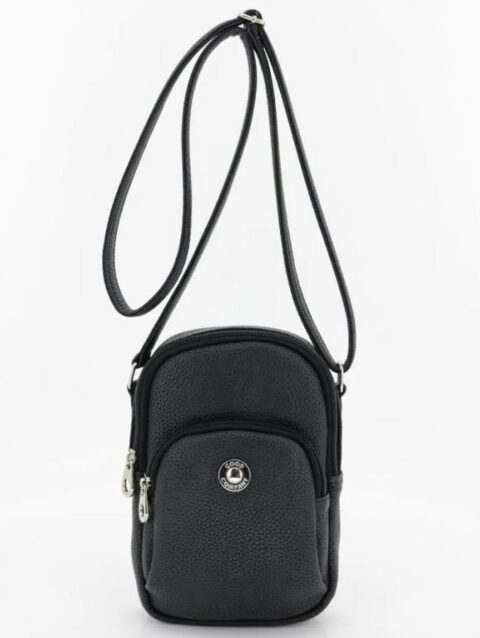 Bandolera Porta Celular Ecocuero Good Company Negro 1959