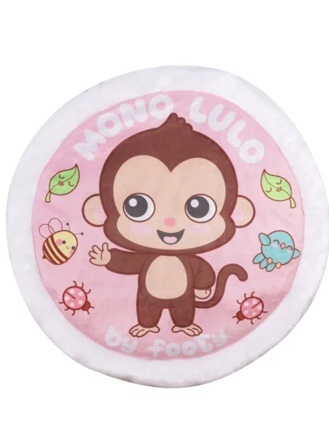 Alfrombra De Piso Para Bebes Mono Lulo Varios Colores ML604