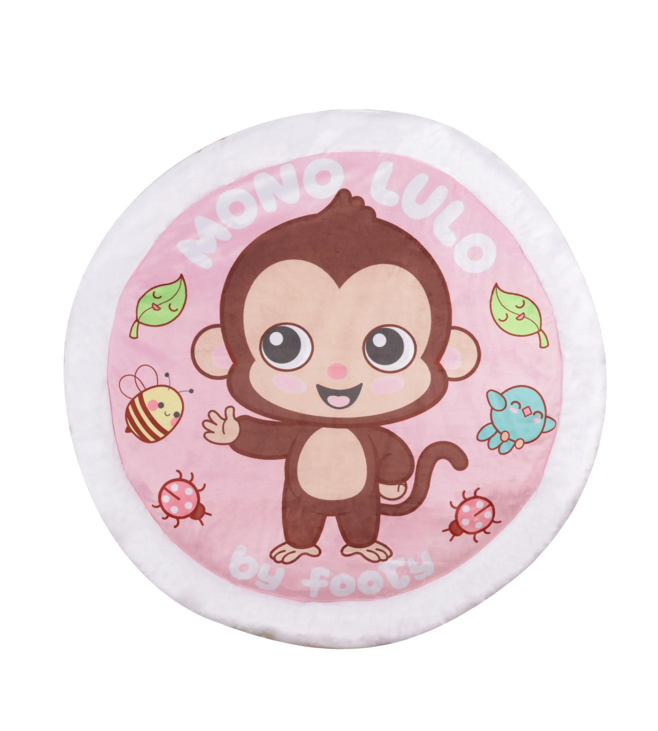 Alfrombra De Piso Para Bebes Mono Lulo Varios Colores ML604