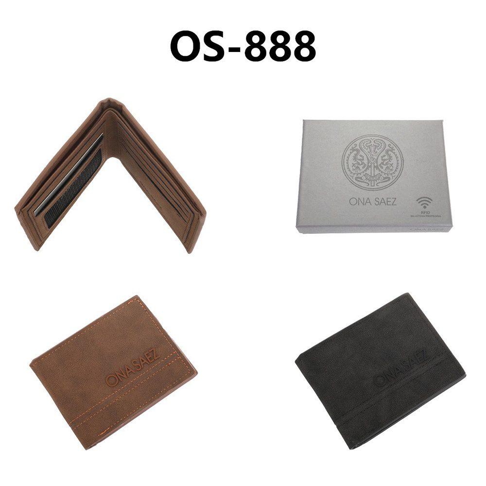 Billetera Ona Saez Marron OS-888