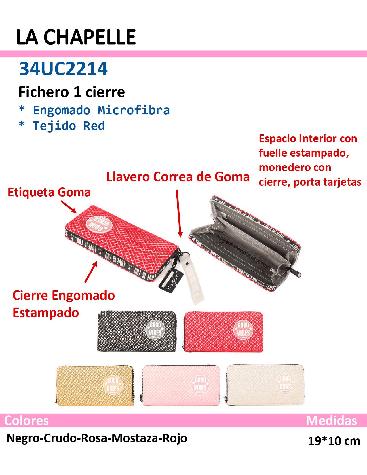Billetera La Chapelle Amarillo 34UC2214 - Imagen 6
