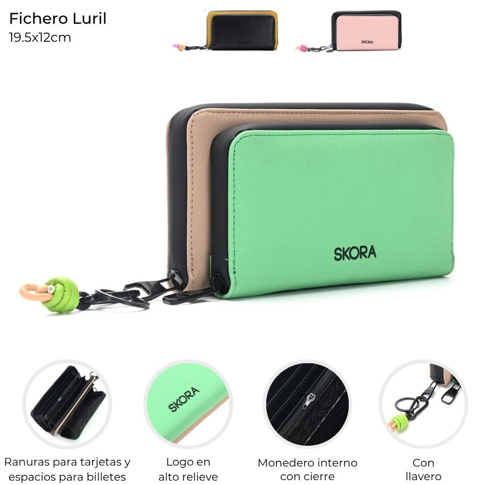Billetera Luril Skora Negro 41532