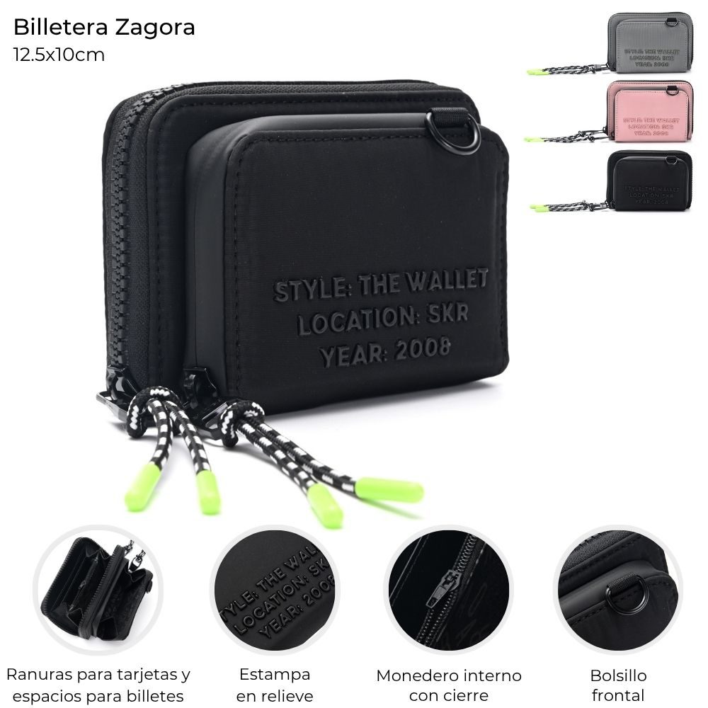 Billetera Zagora Skora Verde 41666