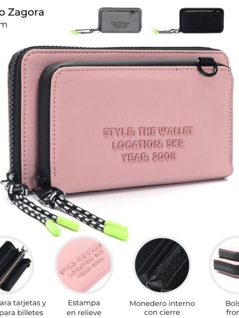 Billetera Zagora Skora Rosa 41667