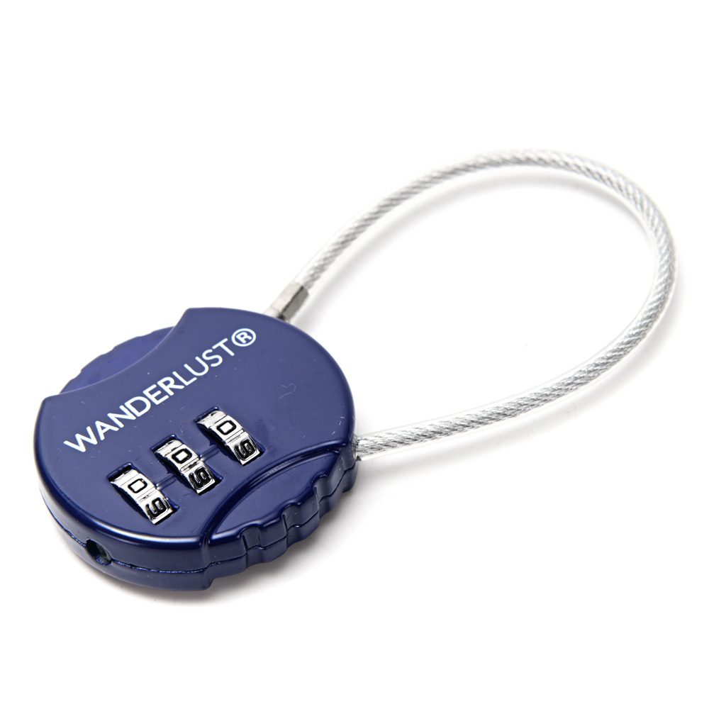 Candado Redondo Con Combinacion Numerica Wanderlust Varios Colores 44209 - Imagen 6