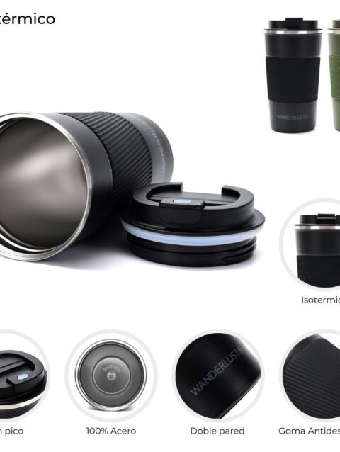Vaso Termico 510ML Wanderlust Varios Colores 44587