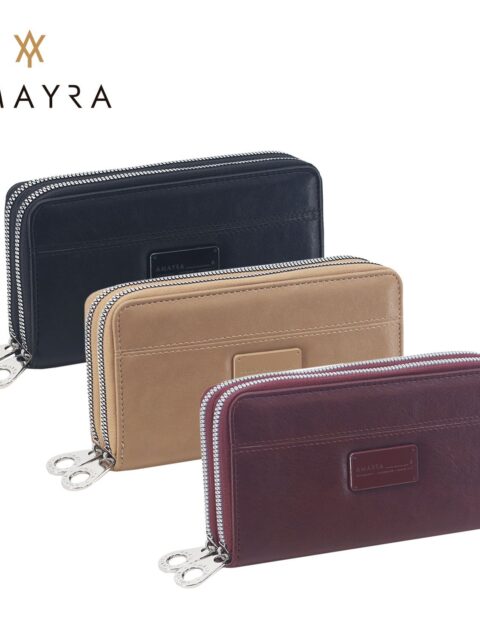 Billetera 2 Cierres Amayra Camel 67.3500023